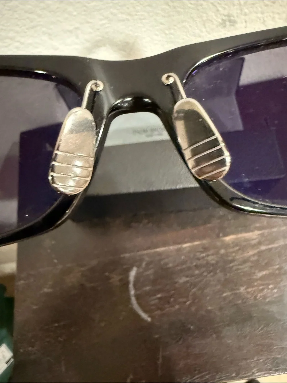 Thom Browne Black Gloss Rectangular Sunglasses